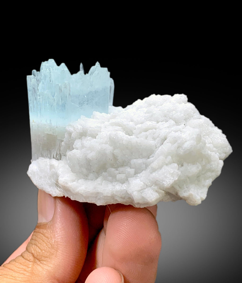 Beautiful Bicolor AquaMorganite Crystal