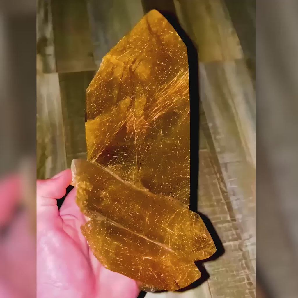 Shimmering Rutile Quartz Crystal